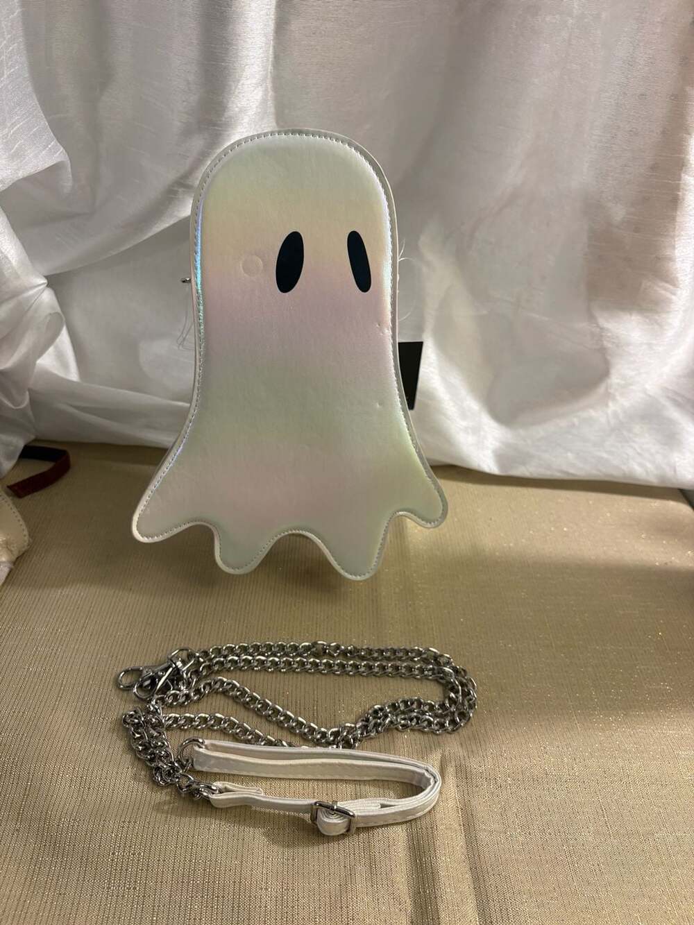 Spirit Halloween Iridescent Ghost Crossbody Bag